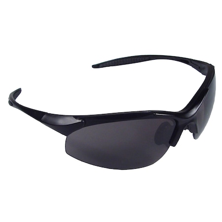 Radians Rad-Infinity, Safety Glasses, Anti-Scratch, Smoke Lens, Black Frame, Half-Frame, 1 PR IN1-20